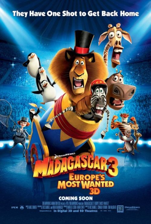 Madagascar 3;Europe’s Most Wanted – Μαδαγασκάρη 3:Οι Φυγάδες της Ευρώπης (& 3D)
