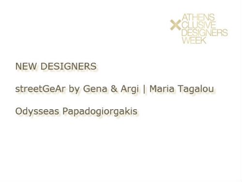 11th Athens Xclusive Designers Week